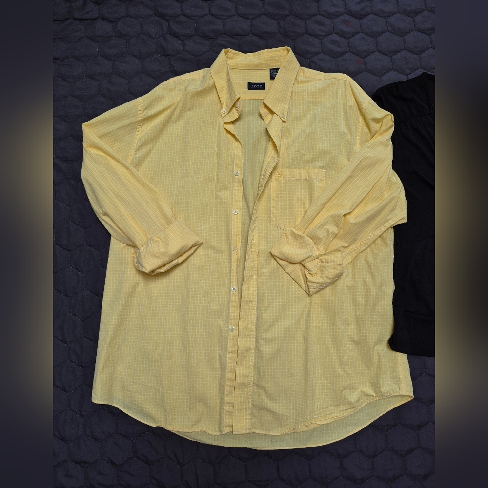 XL Yellow IZOD and Black Notations Lined Blouse BUNDLE - Picture 5 of 6